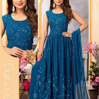 Designer Georgette Gown for Women | Gown Manufacturer | SHP-3041