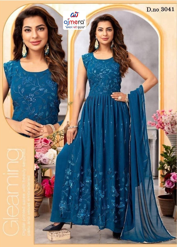 Designer Georgette Gown for Women | Gown Manufacturer | SHP-3041