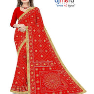 Reniyal Print Loose Saree without Blouse for Premium Ethnic and Traditional Wear | CAS-SHYAM SUNDARI