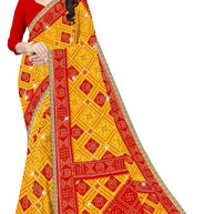 Stylish Printed Saree without Blouse for Traditional Celebrations | CAS-RADHA GAURI