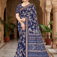 Designer Printed Saree with Blouse Piece for Special Occasions | GLC-ROYAL LADY