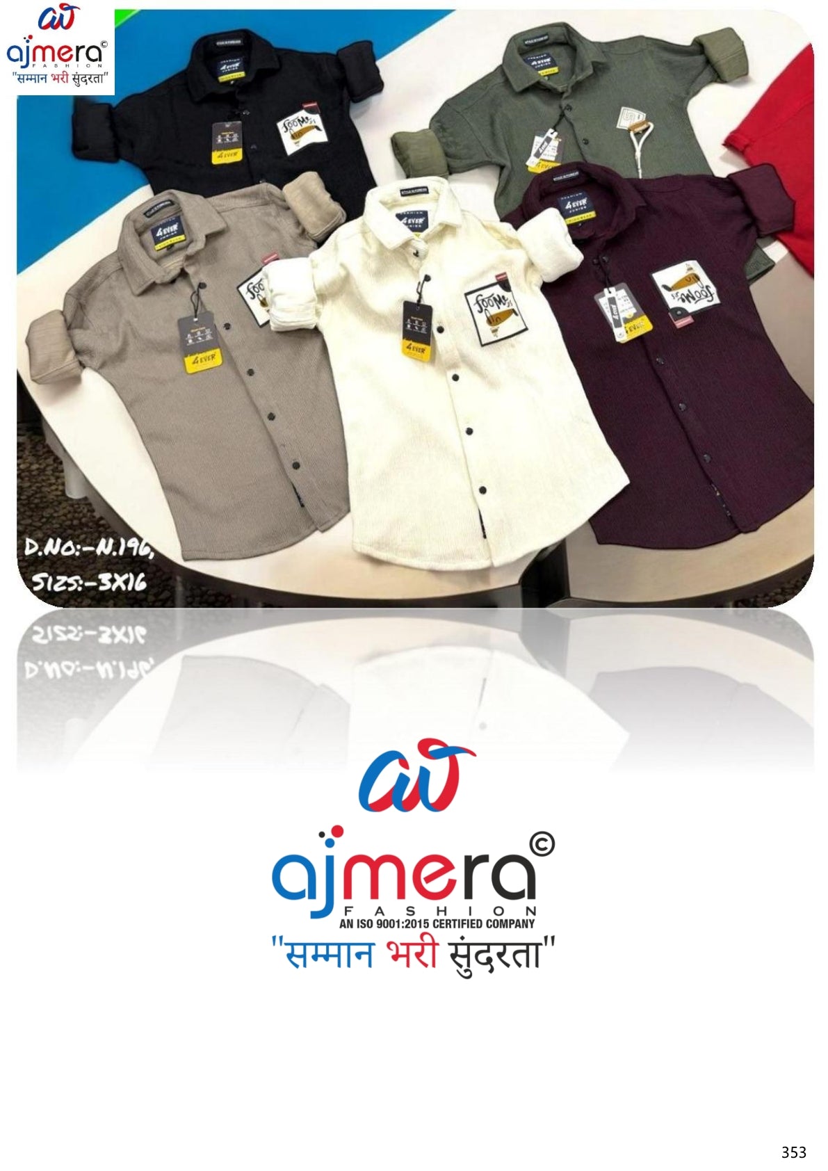 Wholesale Boys Knitted Shirt Collection | VNA-N196