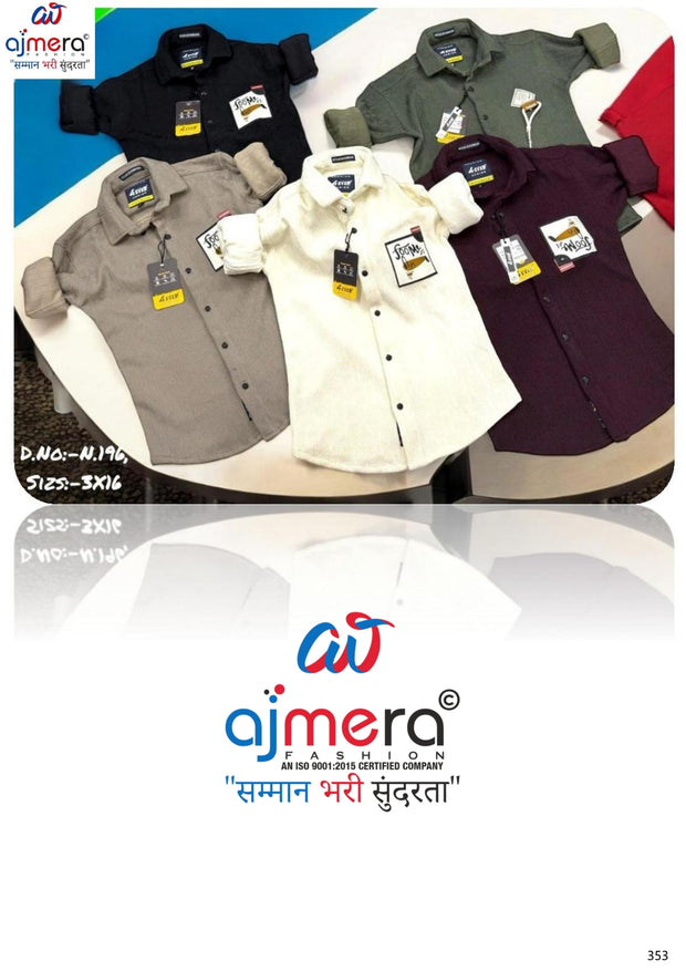Wholesale Boys Knitted Shirt Collection | VNA-N196