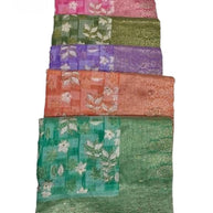 Luxury Jacquard Silk Saree with Blouse Piece for Wedding & Party Wear | SOJ-LILLY LINEN SAROSKI