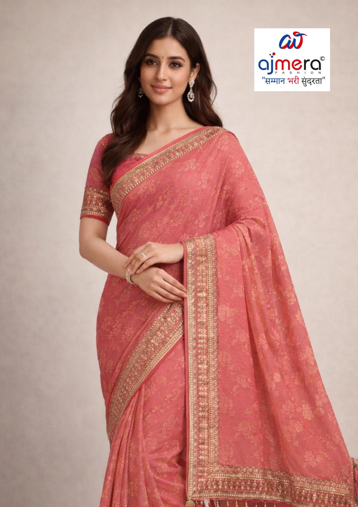 Graceful Printed Saree with Blouse Piece for Modern Ethnic Fashion  | WLN-LONG LIFE-744