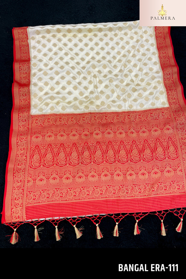 Bangal Era Nylon Saree with Blouse for Premium Ethnic and Designer Wear | ALL-BANGAL ERA-111