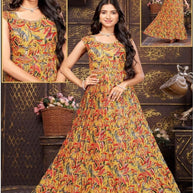 Designer Chinon Gown for Women | KRU-488