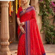Fashionable Jacquard Silk Saree with Blouse Piece for Special Events | DOF-BEAGAUM BEAUTY-2