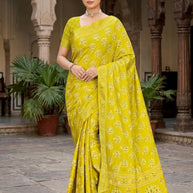 Contemporary Printed Saree with Blouse Piece for Premium Wear | VER-NAZAKAT-42546