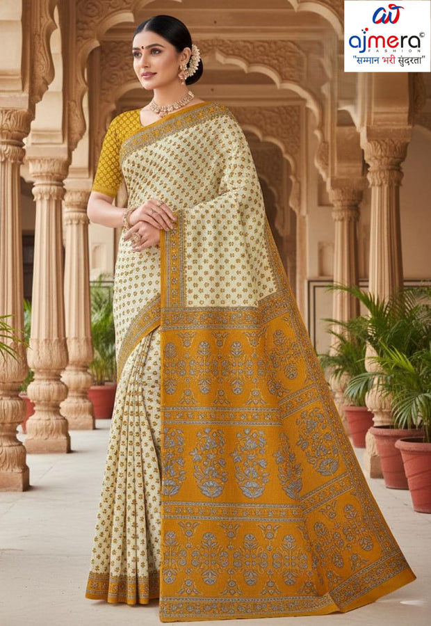 Handloom Cotton Saree with Blouse Piece for Premium Ethnic and Traditional Wear | ASS-SARITA VOL-5
