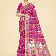 Luxury Jacquard Silk Saree with Blouse Piece for Wedding & Party Wear | TUL-PREM PAKHI SILK VOL-13
