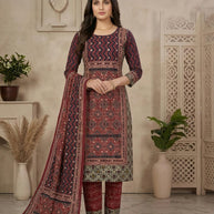 Premium Cotton Unstitched Suit Set | KRN-VASTRKALA