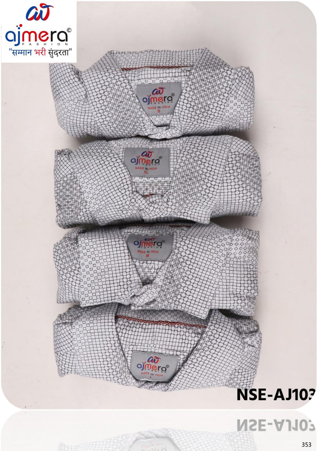 Mens Shirt Bulk Manufacturer India | NSE-AJ103