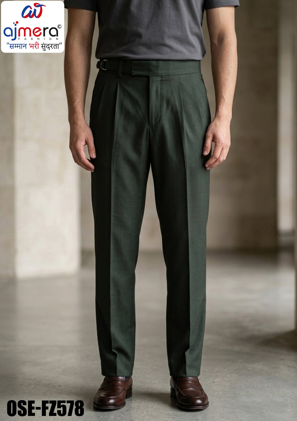 Premium Men's Formal Pant for Office & Business Wear | OSE-FZ578