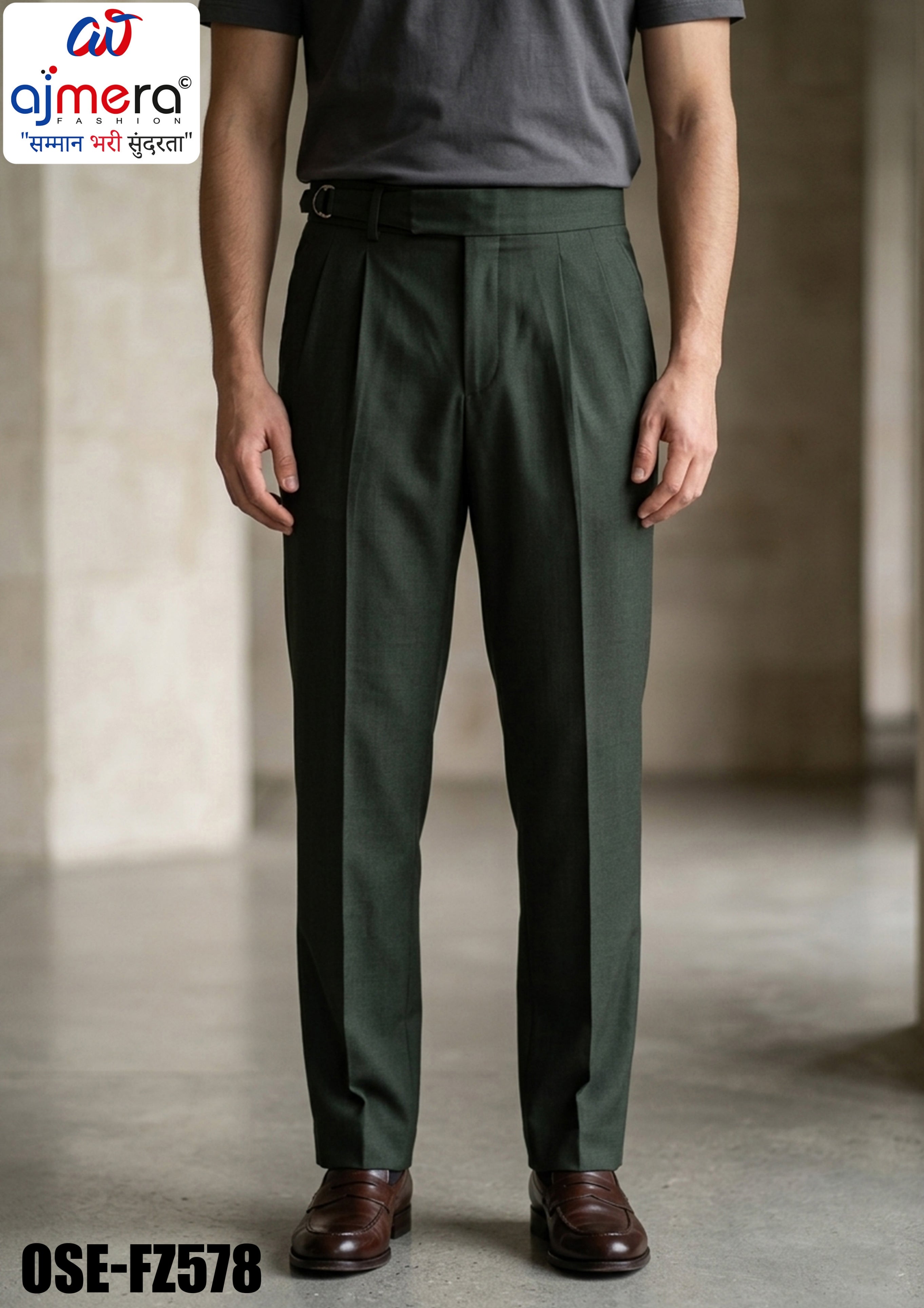 Premium Men's Formal Pant for Office & Business Wear | OSE-FZ578