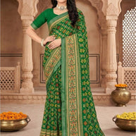 Sharmili Print Loose Saree with Blouse for Premium Ethnic and Traditional Wear | TTS-SAHELI