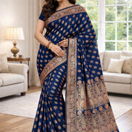 Artisan Craft Jacquard Silk Saree With Blouse Piece | TUL-CLEAR SILK VOL-15