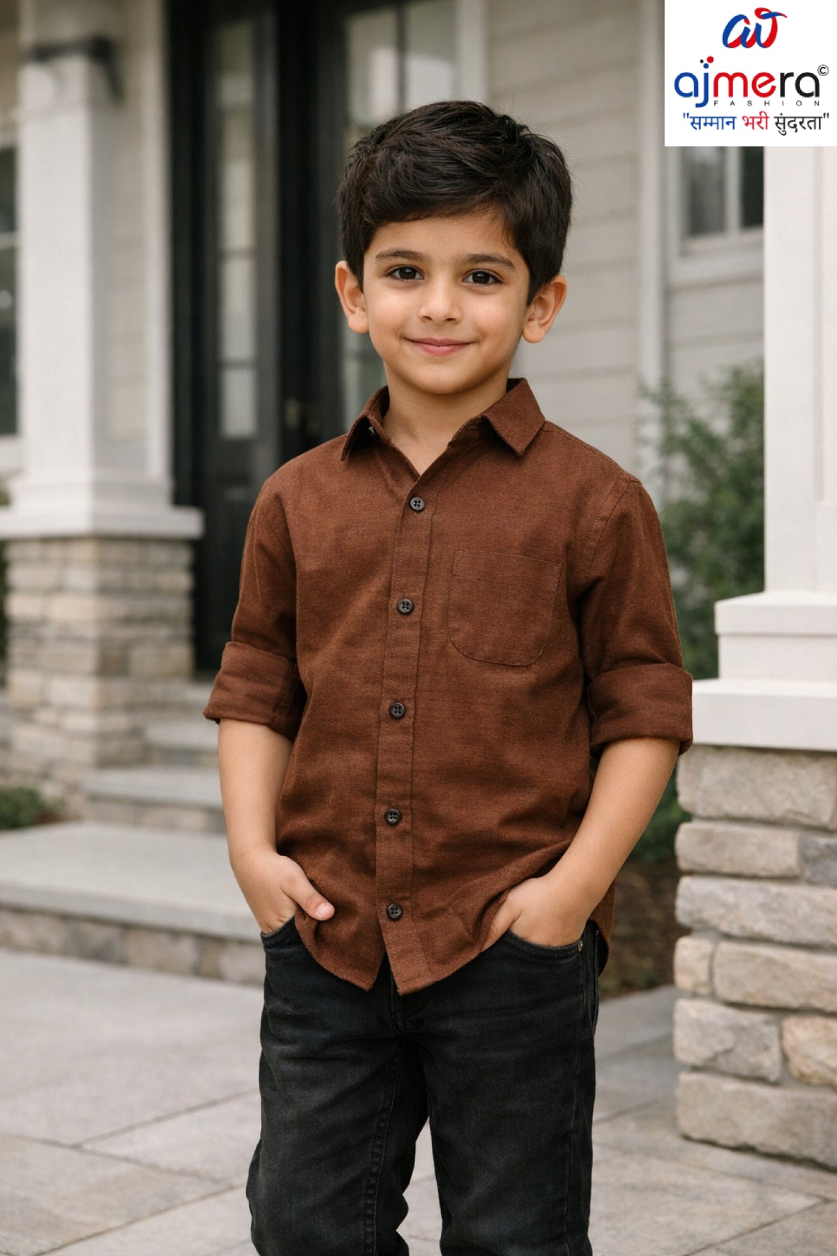 Kids Dobby Shirt Wholesale in Surat | RJ9-192