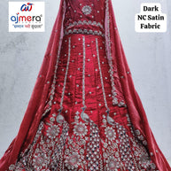 Dart NC Satin Fabric Embroidery Lehenga Choli Manufacturer Supplier Exporter |AKJ-MEENA-1581