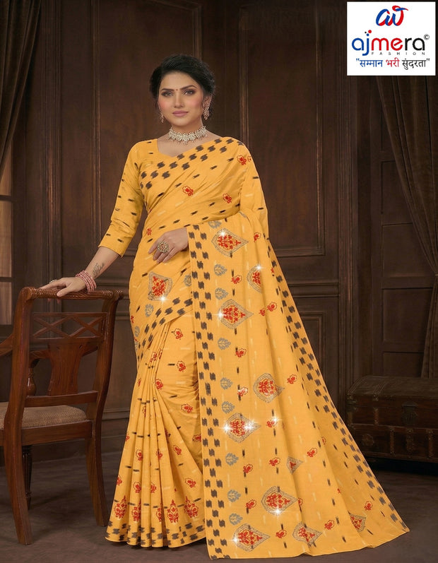 Handloom Cotton Saree with Without Blouse for Premium Ethnic and Traditional Wear | PJA-HETAL