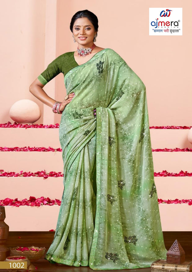 Exclusive Printed Saree with Blouse Piece for Elegant Ethnic Look | PRM-KAMINI