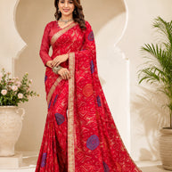 Trendy Printed Saree with Blouse Piece for Women’s Ethnic Wardrobe | RDD-NIKITA