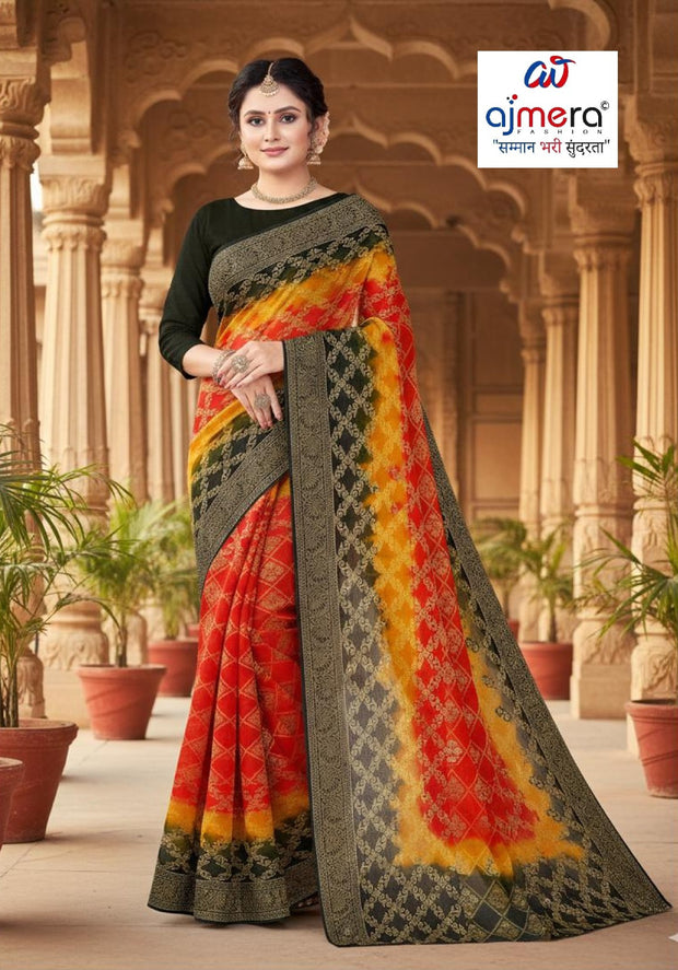 Printed Cotton Saree with Blouse Piece for Premium Ethnic and Traditional Wear | TLS-PRATHNA BP