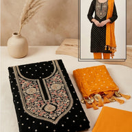 Premium Pure Cotton Unstitched Suit Set | CHN-CBAJ-11