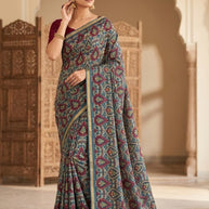 Classic Printed Saree with Blouse Piece for Timeless Traditional Style | SSR-ARPAN