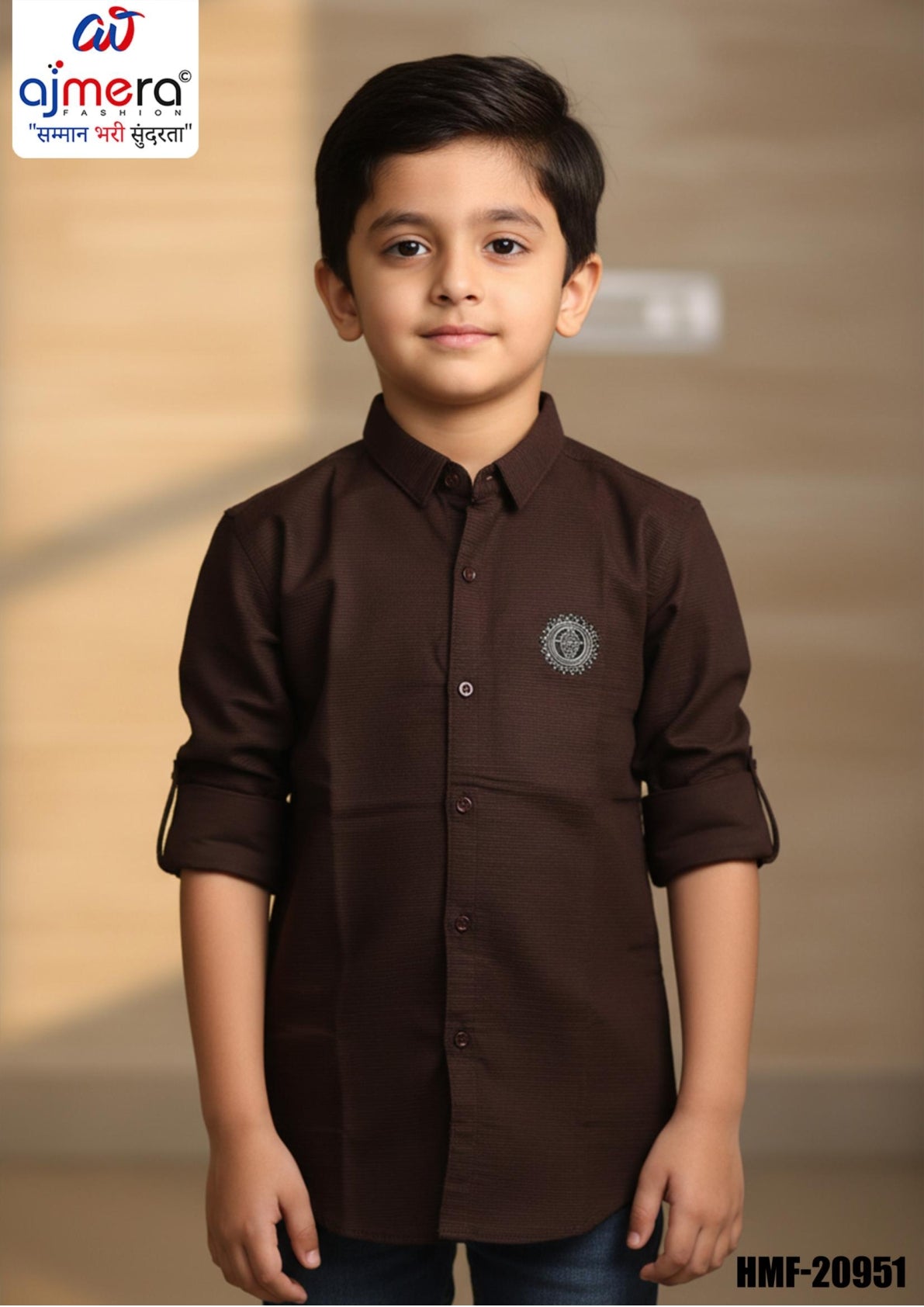 Kids Poly Shirt Wholesale in Surat | HMF-20951