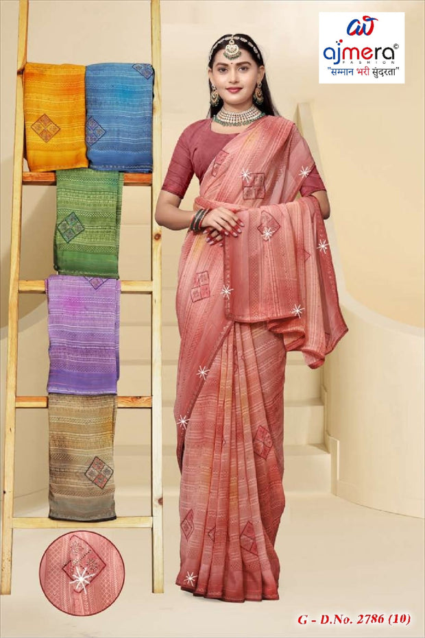 Exclusive Printed Saree with Blouse Piece for Elegant Ethnic Look  | SSR-ASEEMA