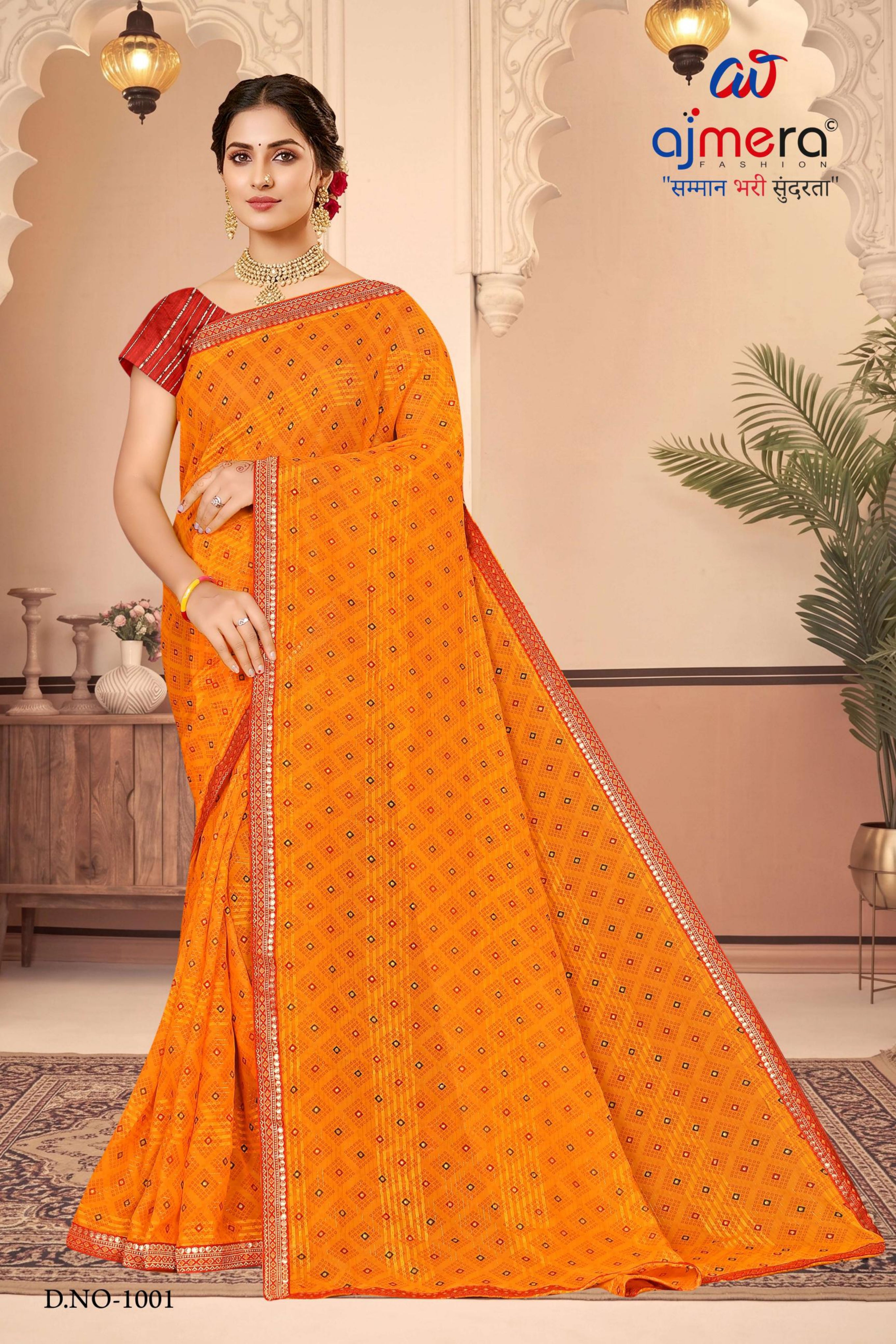 Premium Printed Saree with Matching Blouse Piece for Ethnic Elegance  | SNR-APNE