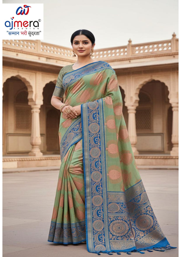 Vibrant Rapier Silk Matching Saree With Blouse Piece | RKI-RK320