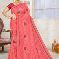 Graceful Printed Saree with Blouse Piece for Modern Ethnic Fashion  | SNR-LIBERTY
