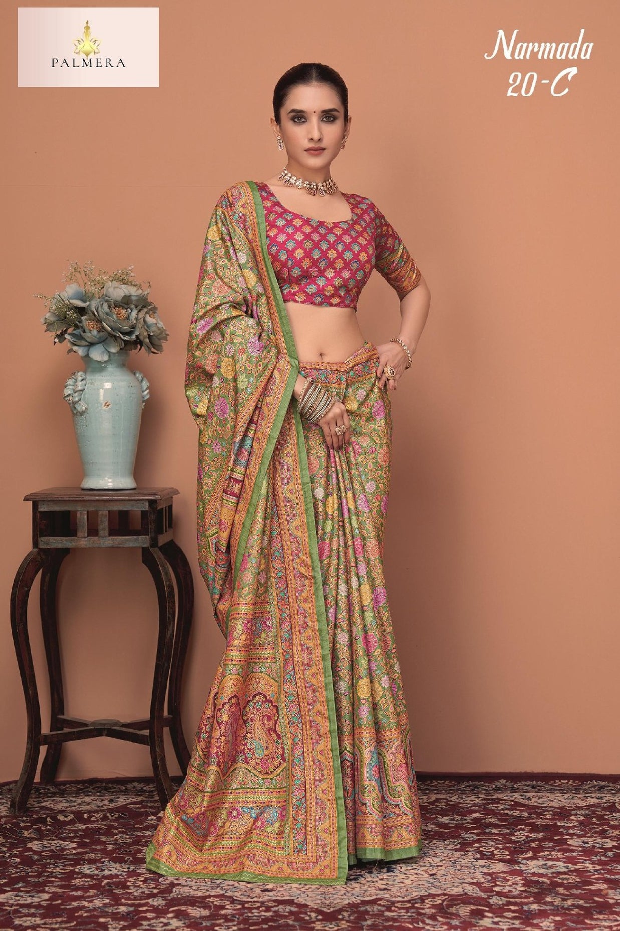Palmera Saree Manufacturer and Palmera Saree Supplier | ALL-NARMADA-20