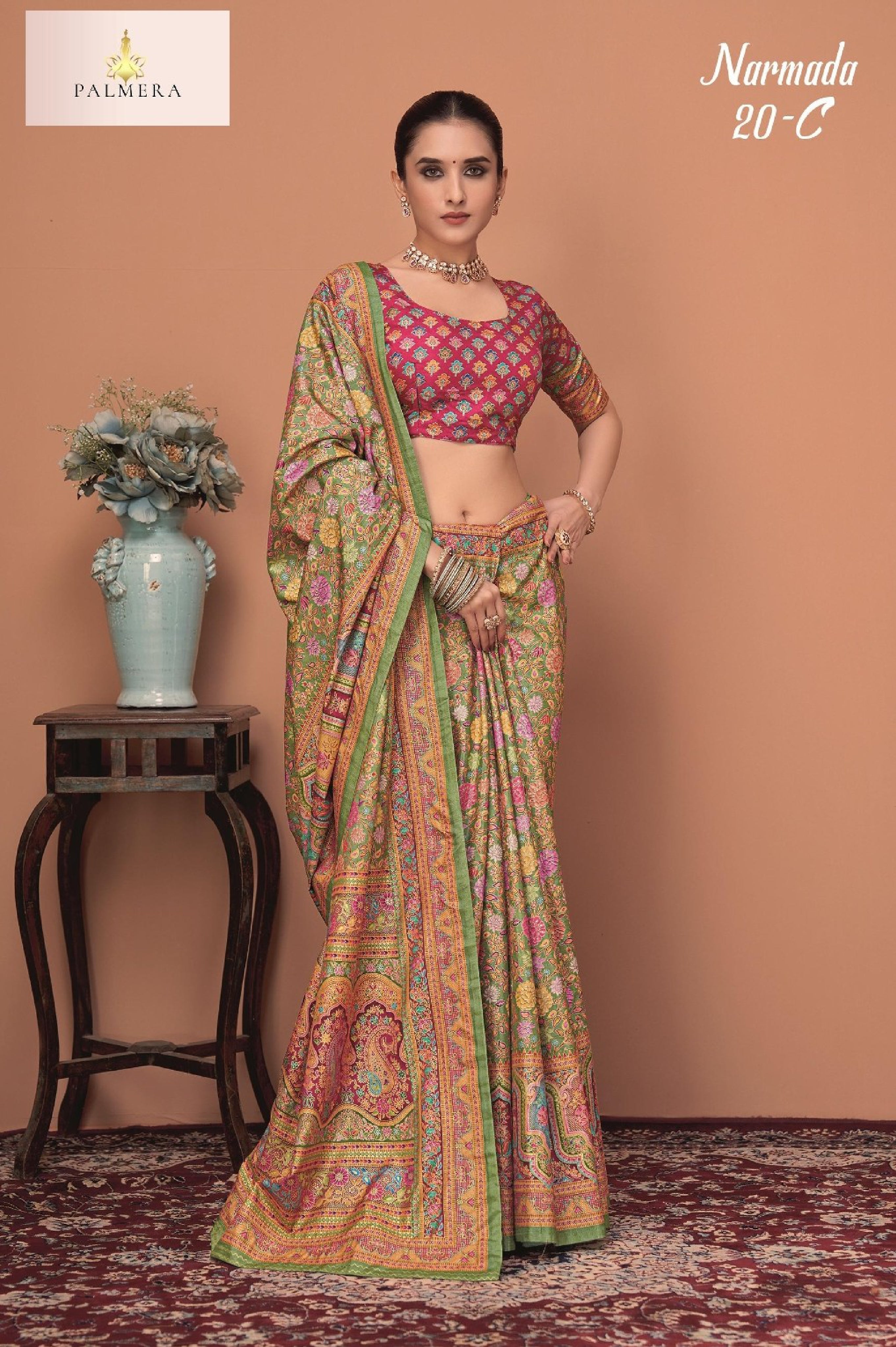 Palmera Saree Manufacturer and Palmera Saree Supplier | ALL-NARMADA-20