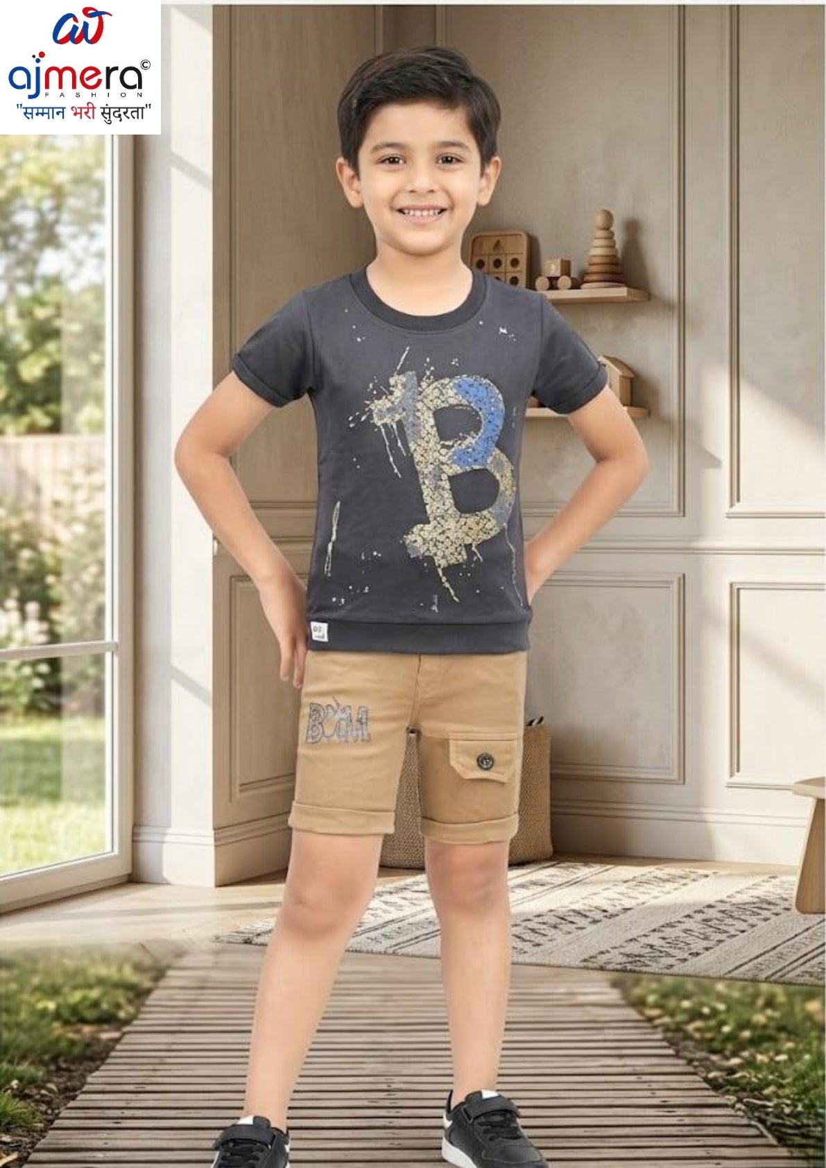 Kids T-Shirt & Pant Set Wholesale in India | SEM-1429-1