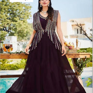Elegant Georgette Designer Party Wear Gown for Women | SHP-1149