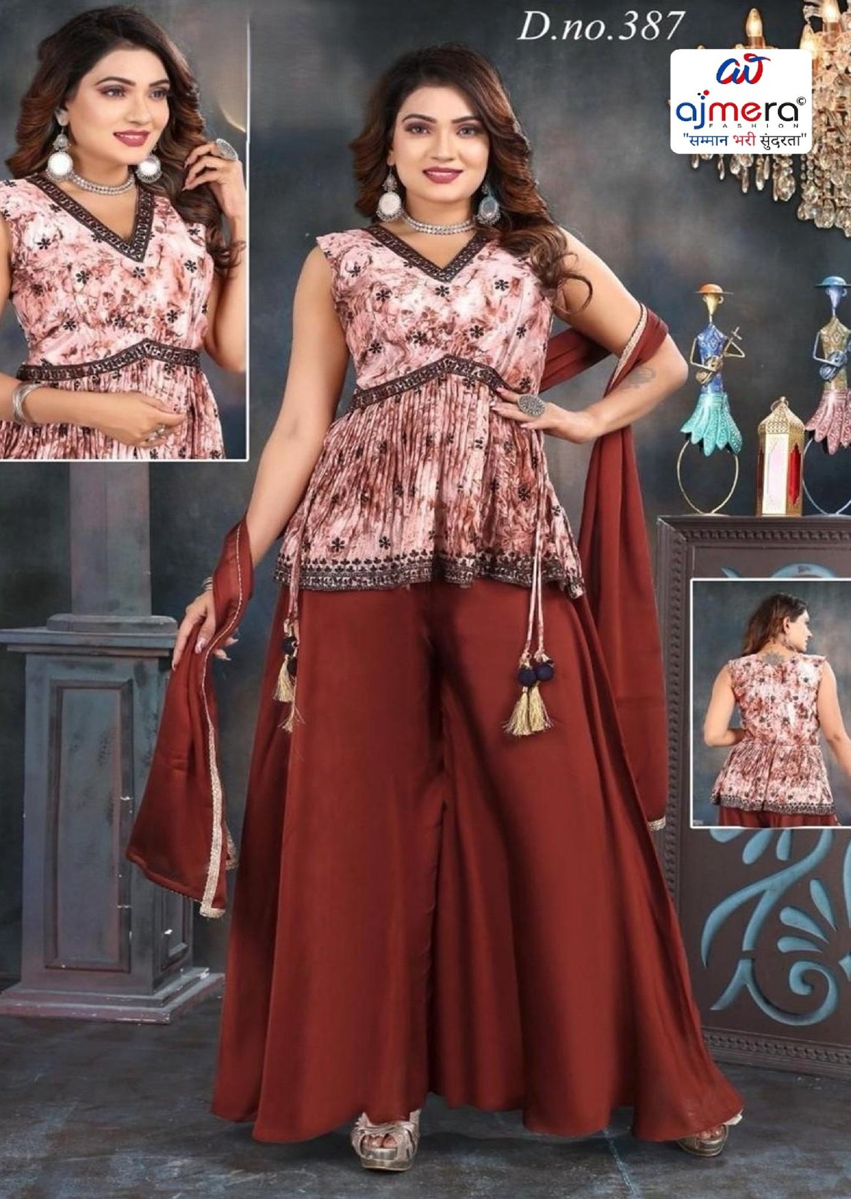 Elegant Chinon Designer Party Wear Gown for Women | SHP-387