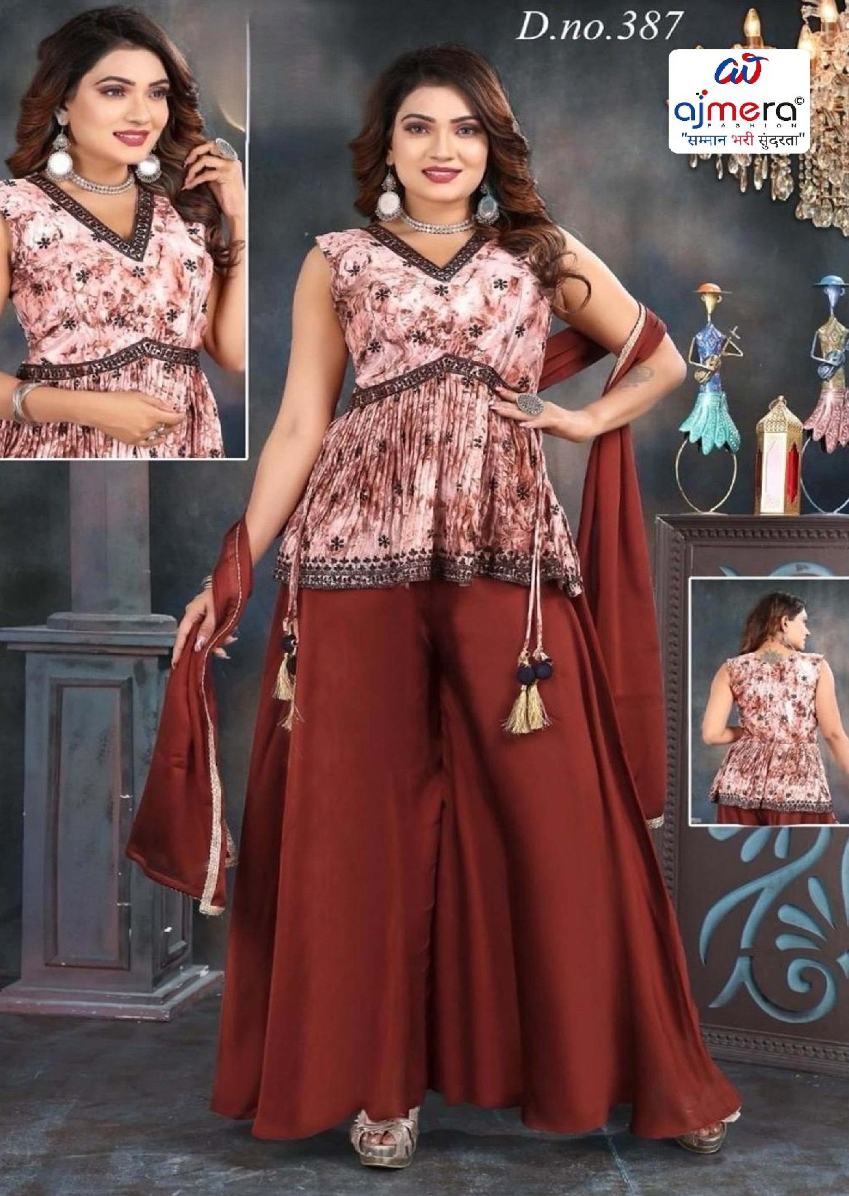 Elegant Chinon Designer Party Wear Gown for Women | SHP-387