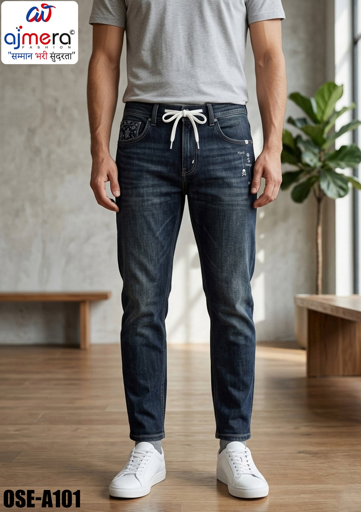 Premium Men's Denim Jeans for Casual & Everyday Wear | OSE-A101