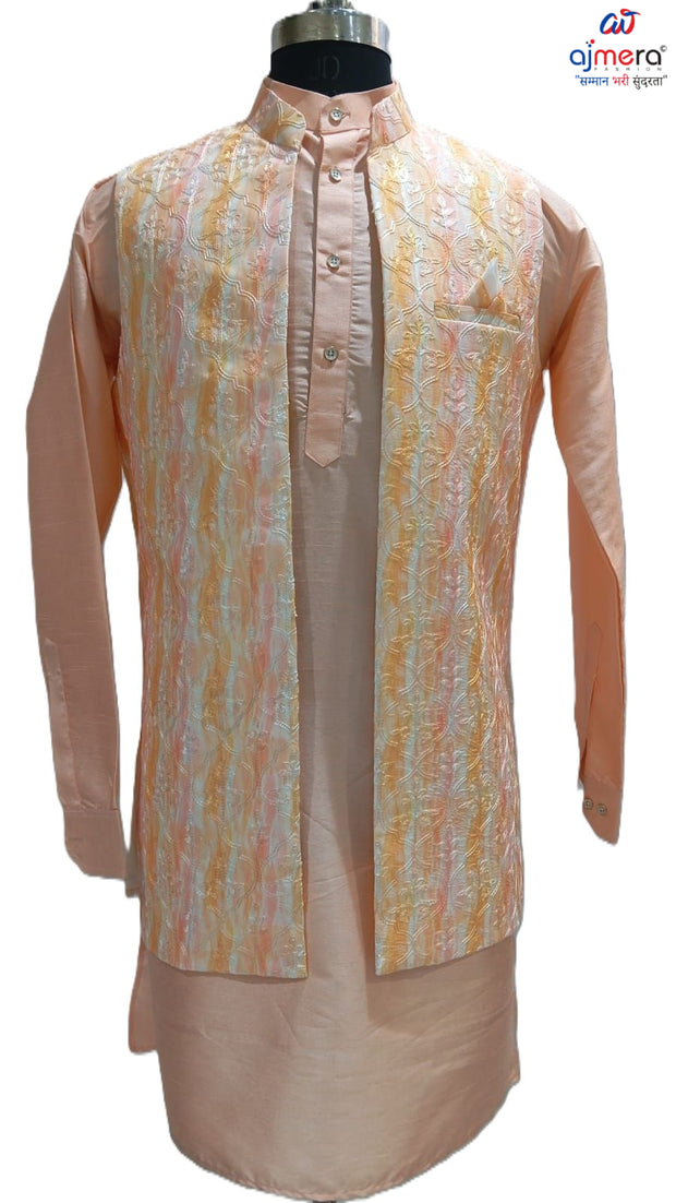 Premium Men's Kurta & Payjama for Wedding & Festive Wear | SNA-MKP12730