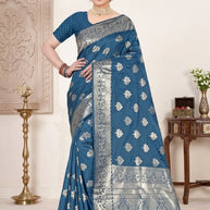 Premium Elegance Jacquard Silk Saree With Blouse Piece | TUL-MATWALI DOLL SILK