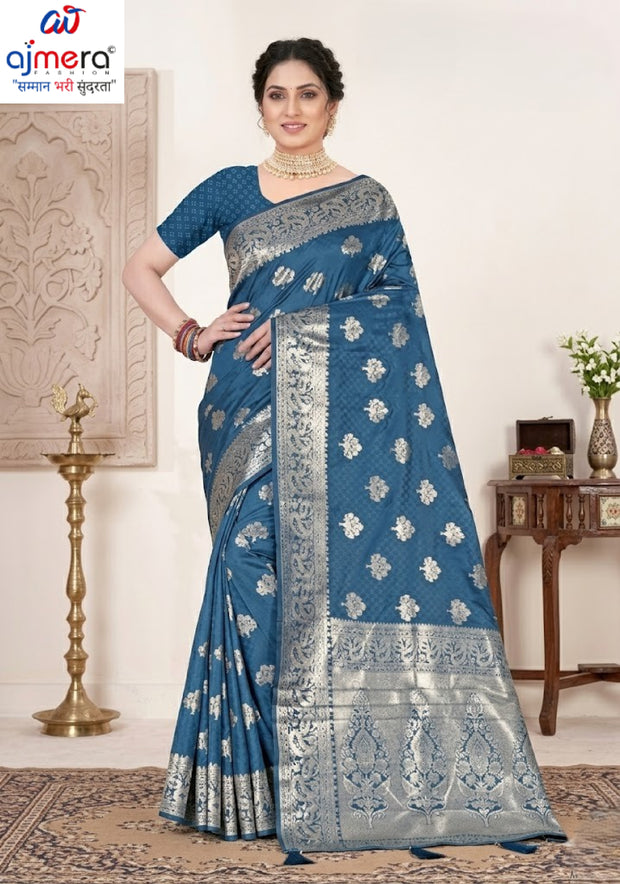 Premium Elegance Jacquard Silk Saree With Blouse Piece | TUL-MATWALI DOLL SILK