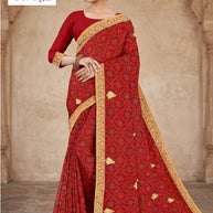 Stylish Printed Saree with Blouse Piece for Traditional Celebrations | TD-RASPURI
