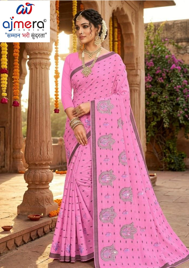 Printed Cotton Saree with Without Blouse for Premium Ethnic and Traditional Wear | PJA-BINDAAS