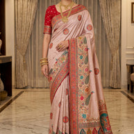 Artistic Texture Jacquard Silk Saree With Blouse Piece | STZ-JIYA