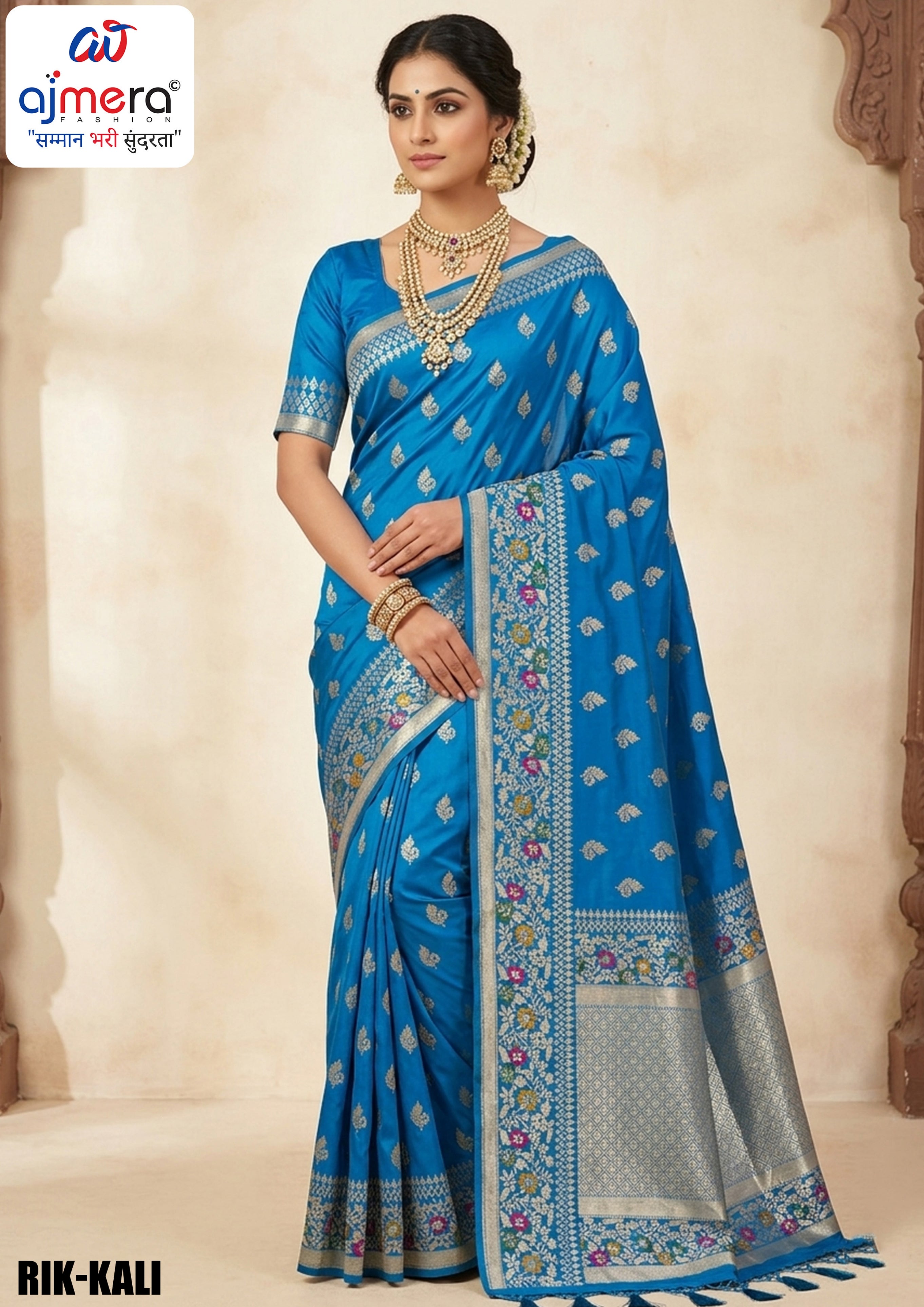 Rich Weave Jacquard Silk Saree With Blouse Piece | RIK-KALI
