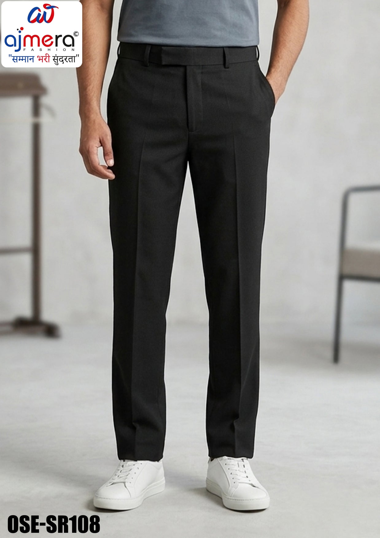 Premium Men's Formal Pant for Office & Business Wear | OSE-SR108