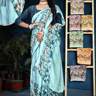 Beautiful Printed Saree with Blouse Piece for Cultural Celebrations  | SSR-BETUL